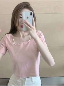 Women Tops - Pink - View 9