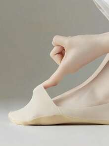 1/5/10/12/20 Pairs Thin Non-Slip Breathable Ice Silk Invisible Boat Socks, Customizable - Multicolor - View 13