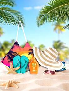 Quick-Drying Beach Chair Towel With Storage Bag - Perfect For Lounging And Travel - Multicolor - View 8