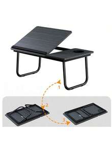 Mesa de computadora plegable lateral AB, mesa de computadora ajustable de escritorio, mesa plegable para cama, mesa de estudio elevable lateral AB - Ver 6