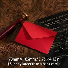 20/50pcs 10.5*7cm Vintage Square Mini Kraft Paper Envelopes - Ins Style Storage Envs For Small Cards Love Letters - A - View 12