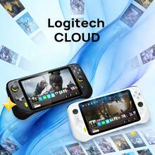 Logitech The CLOUD Handheld Game Console Features A 7-Inch High-Definition Touchscreen, Wireless Bluetooth Connectivity, And Is Lightweight, Portable, And Boasts Long Battery Life. It Offers Stereo Sound, A Smooth User Experience, And An Ergonomic Design. - View 1