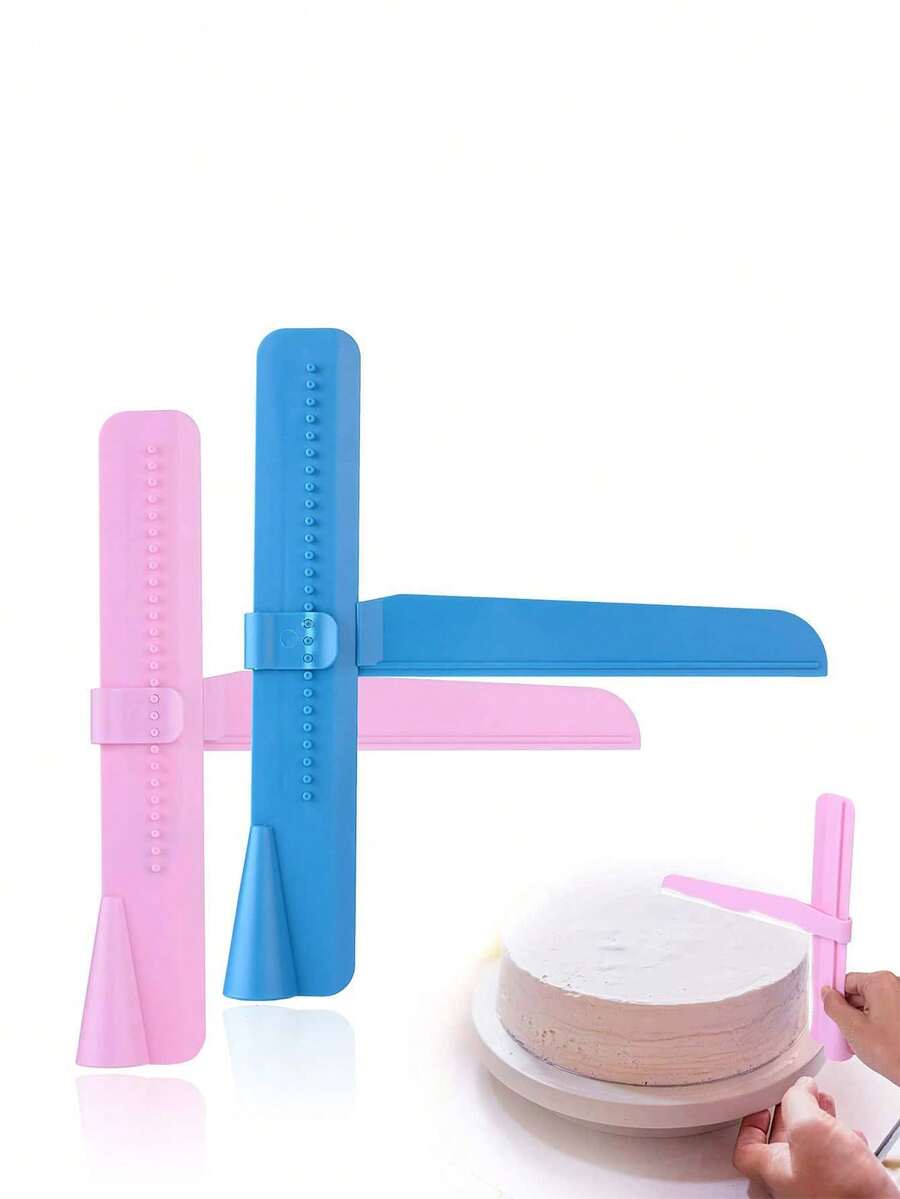 Brodark 2pcs Plastic Cream Spatula And Cake Smoother Tools For Baking DIY Decoration - View 1