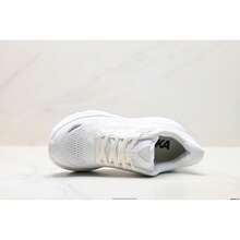 New Spring/Summer Bondi 9 Road Running Shoes, Breathable, Lightweight, Comfortable, Cushioned, Anti-Slip, All-Season Unisex Shoes, White - White - View 9