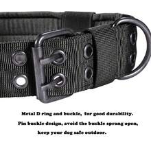 Collar táctico para perro, collar de entrenamiento militar ajustable de alta resistencia con hebilla de metal y nylon suave, adecuado para perros medianos y grandes - Multicolor - Ver 9