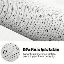1pc Of Creek Stone Non-Slip Decorative Carpet Made Of High-Grade Flannel, 1.1 Cm Thick, With Anti-Slip Backing, Weighing Over 500 Grams Per Square Meter. This Comfortable, Machine-Washable Carpet Is Perfect For Bathrooms, Laundry Rooms, Kitchens Flannel Carpet, Carpet Pad, Anti-Slip, No Shedding Of Fibers, Decorative Carpet Multi-Functional Carpet For Various Purposes - 白色 - 查看 4