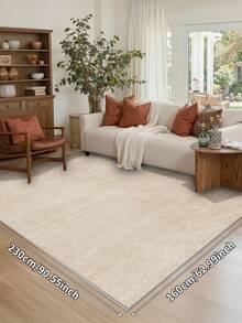 Alfombras de área de cachemira sintética para dormitorio, alfombras frescas para sala de estar, 1 pieza alfombra decorativa para el hogar, alfombra pasillera lavable, tapete decorativo para cocina, baño, comedor, esponjosa y sencilla, crea un ambiente único, de nicho y acogedor - Marrón Mocha - Ver 3