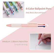 Aisibeiger Multicolor Ball Point Pens 4-In-1 Colored Pens (1.0mm) Assorted Inks 4-Color Ballpoint Pen (18 Pack) - 12 - 查看 7
