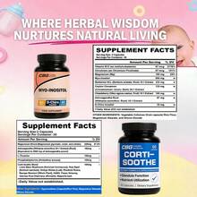 Myo-Inositol And Cortisol Supplement,Reduce Cortisol And Balance Hormones, For Women Health Ovulation, Regular Menstruation, Mood Health, Pre-Pregnancy Health Support, Essential Nutrients, 60 Capsules Per Bottle,Best Gift For Women,Packaging May Vary - Great Cortisol Supplement - 查看 2