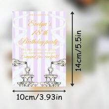 客製化個性化邀請函與賀卡，含自訂文字、內頁與信封，生日、婚禮、週年紀念、新娘婚前派對、節日及所有派對活動適用的感謝卡 - 客製賀卡 - 查看 4