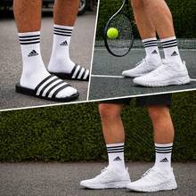 Adidas Crew Socks White 3 Pairs - White - View 4