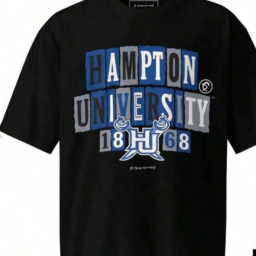 Camiseta de la Universidad Hampton - Negro - Ver 1