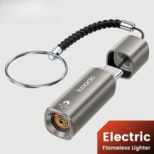 K-TOUCH Push Button Igniter With Blow Torch, Windproof Fire Starter For Outdoor Cooking Camping, Rechargeable Arc Lighter - Desert Gold - View 2