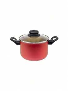 Kit Panela de Pressão 4,5L Antiaderente 5 Camadas + Caldeirão Pequeno Cereja 13,5 cm Alumínio Cozimento Rápido - Visão 4