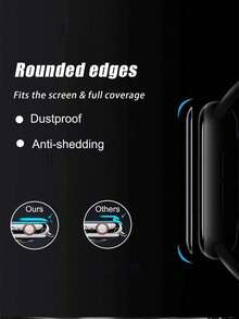 6片裝透明水凝膠螢幕保護貼膜，適用於Apple Watch 38/40/41/42/44/45/49mm，防刮保護膜，軟膜，相容於Watch Ultra/SE/8/7/6/5/4/3/2/1 - 無色 - 查看 3