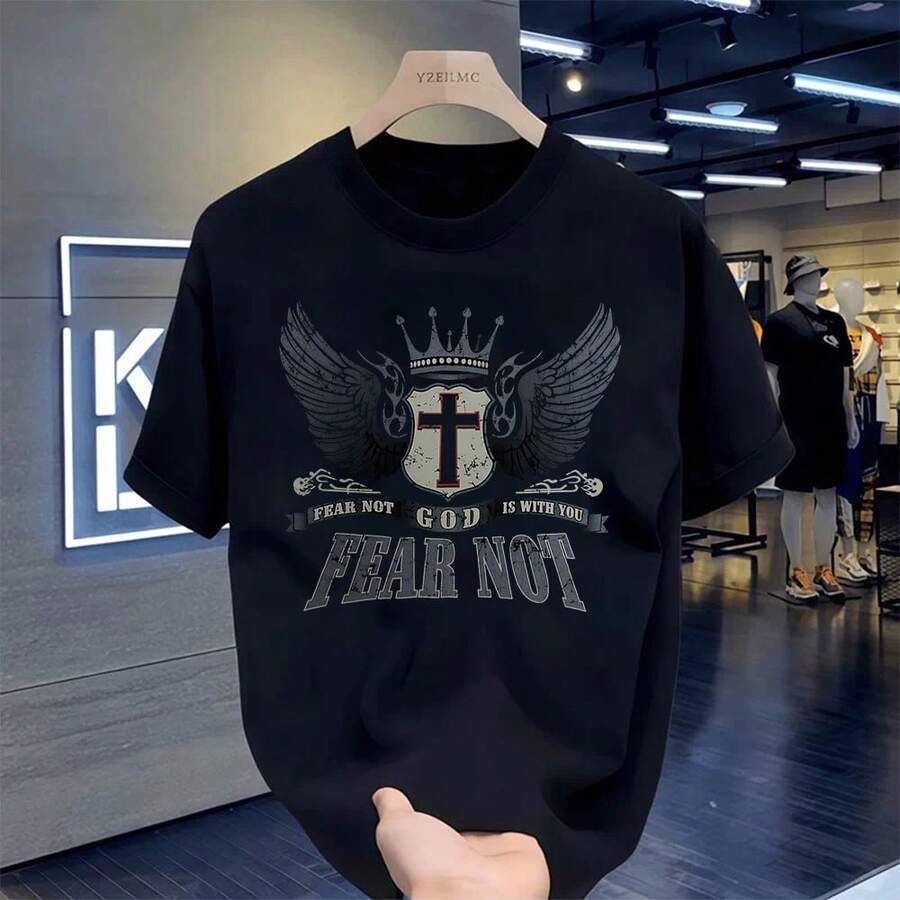 Men T-Shirts - 黑色 - 查看 1