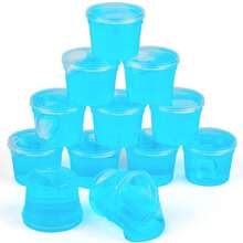 12 Peças Mini Conjunto de Slime de Cristal nas cores Vermelho, Verde, Azul, Rosa, Amarelo, Roxo, Adequado para Meninas, Lembrancinhas de Festa, Brinquedos Anti-Estresse para Meninos, Slime Macio DIY (30ml) - Multicolorido - Visão 2