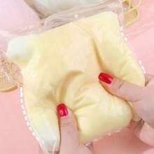 1pc 2026 New Large Fluffy Soft Cheese Ball, Slow Rebound Squeeze Toy, Stress Relief Toy, Mini Toy, Bath Toy, Christmas, Halloween, Birthday Gift - Multicolor - View 7