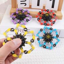 3-In-1 Transformable Finger Spinner Fidget Toy, Mechanical Armor Gyro, Cool Tech Gadget Stress Relief Toy, Rotatable Launcher, Birthday Gift For Boys - Multicolor - View 11
