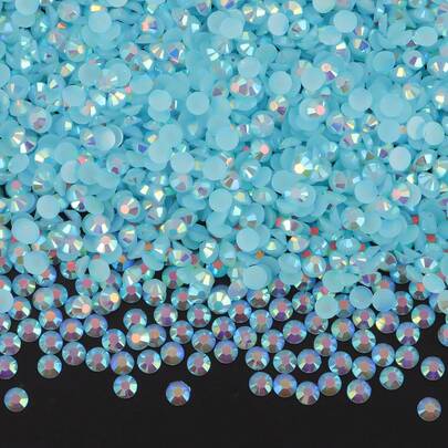 500pcs/1000pcs Resin DIY Jelly Rhinestones Flat Back Small Round Rhinestones Mini Decorative Accessories For Phone Case, Cup, Shoes, Boots, Clothing, Handmade DIY Idol Fan, Name Tag