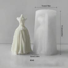 3D 新娘婚紗香氛蠟燭矽膠模具 DIY 手作手工皂婚紗禮物模具 - 婚紗 - 查看 4