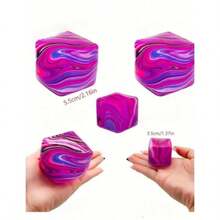 2026 New Rotating Ice Cube Shaped Maltose Stress Relief Ice Cube Maltose - Birthday Gift - Christmas Gift - Perfect Gift - Collection Display - Enthusiast Collection - Squeeze Toy - Multicolor - View 3