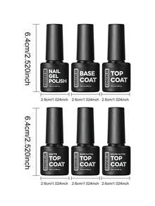 COSCELIA 60PCS Gel Nail Polish Set 55 Colors With 5 Base Glossy Matte Glitter Top Coats Semi-Permanent Pearl White Red Pink Nude Green Blue Summer Vacation Gift For Women - 裸色 - 查看 9