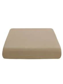 1 pieza Funda de cojín de sofá de unicolor, alta elasticidad, removible, lavable a máquina, adecuada para sala de estar, funda de cojín de sofá de poliéster, funda de respaldo - Caqui - Ver 8