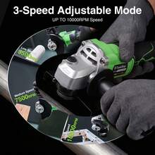 Taskstar 21V Brushless Angle Grinder, Complete With Battery, Grinding Discs, And Portable Carrying Case, 10000 RPM. It Is The Ideal Tool For Both Home Users And Craftsmen, Suitable For Grinding Metal And Plastic As Well As Woodworking Tasks - 21V Angle Grinder Tool Set - View 5