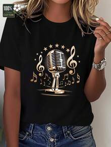 Women T-Shirts - Black - View 1