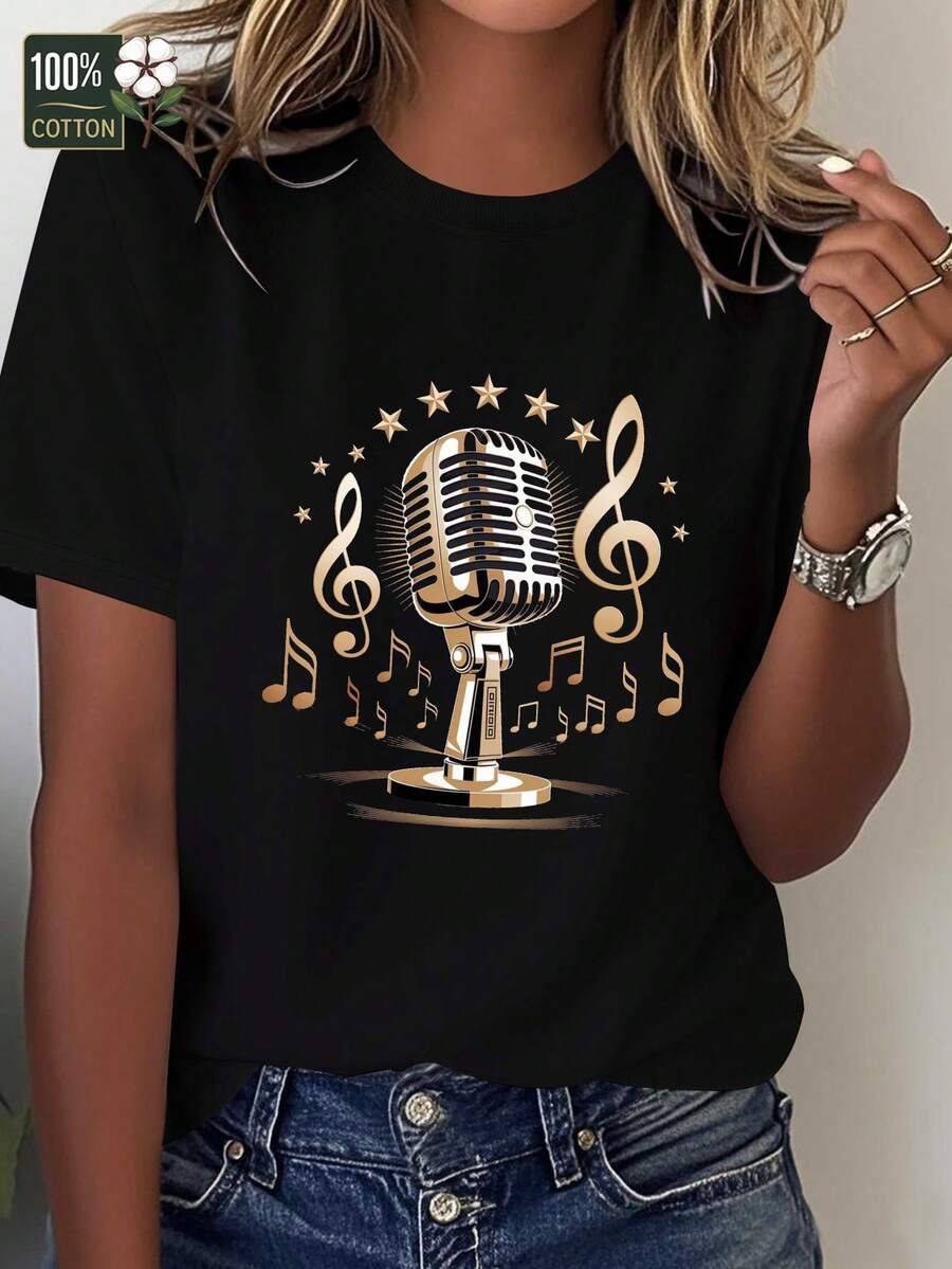 Women T-Shirts - Black - View 1