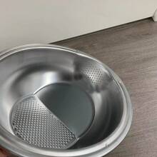 不鏽鋼洗米濾水籃，廚房側排水盆，可用於洗菜、洗米、清洗水果與蔬菜 - 均碼 - 查看 3