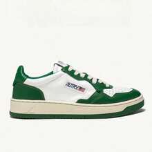 AU – Zapatillas de skate clásicas grises y blancas para mujer / zapatillas con cordones, zapatillas retro en colores vivos con suelas acolchadas, estilo casual, adecuadas para parejas. - Verde - Ver 5