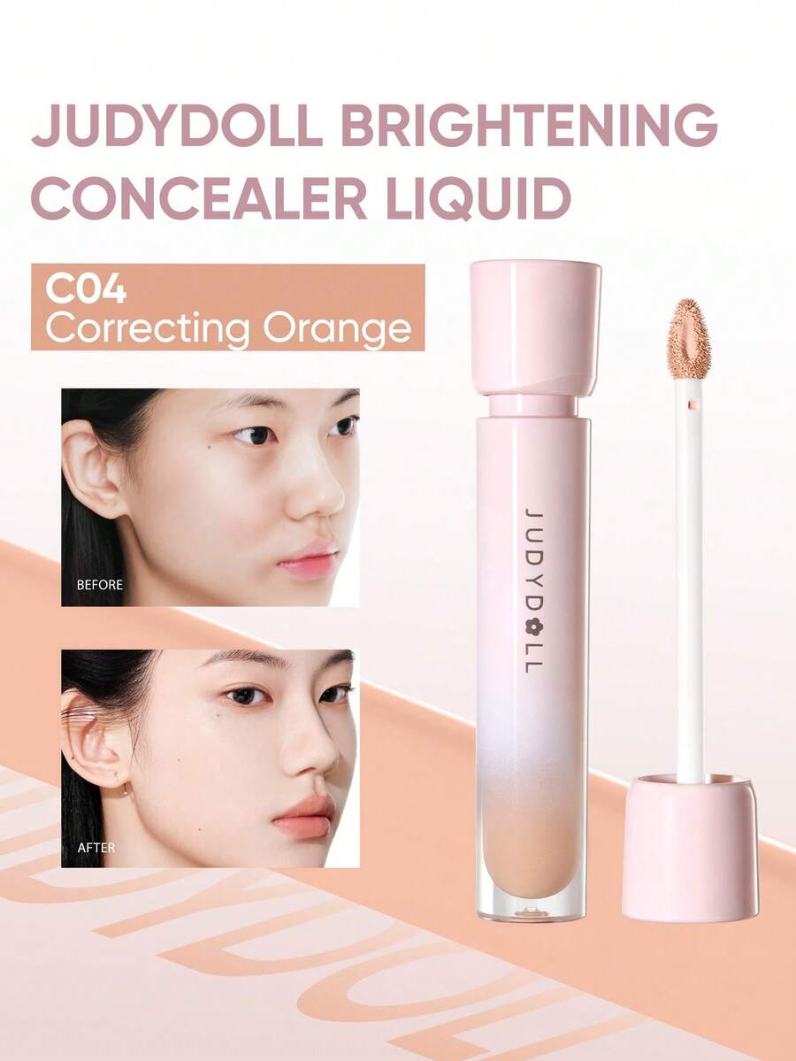 JUDYDOLL 亮白遮瑕液,可用於遮蓋淚溝與痘疤,自然保濕妝感 - C04 Correcting Orange - 查看 1