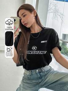 Women T-Shirts - Black - View 1