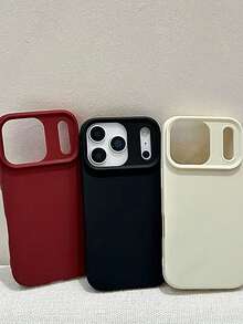 Luxurious Solid Color Soft Shockproof Phone Case Compatible With IPhone 17 Pro Max 17 Pro 17 16 Pro Max 16 Pro 16 15 Pro Max 15 Pro Max 15 Pro 15 14 Pro Max 14 Pro 14 13 Pro Max 13 Pro 13 Soft Silicone Back Cover - White - View 2