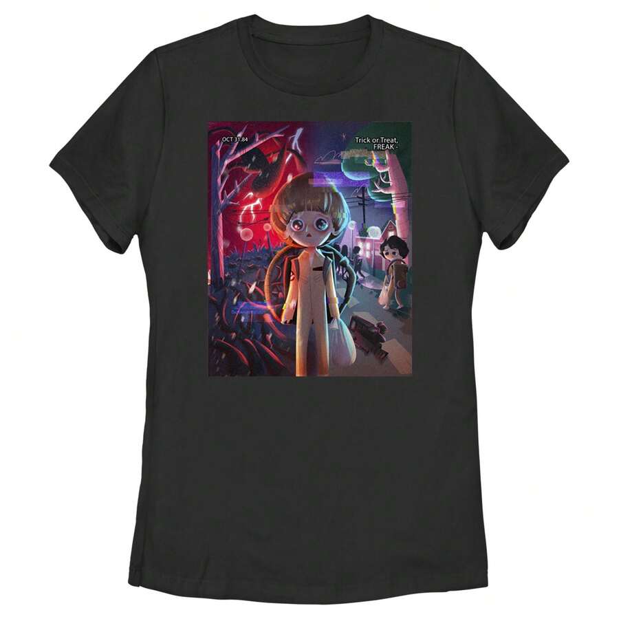 Old retro story konsttryck t-shirt unisex vardagskläder - Svart - Visa 1