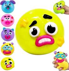 NEW Smushers Squishy-Curiosities Smushers Dog Face Swap Squishy,Soft Slow Rising Stress Relief For Stress & Anxiety Relief, Cute Dog Face Sensory Fidget For For Adults Anxiety Relief - 芥末黃 - 查看 8