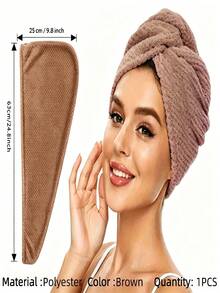 1/2/4 cái khăn lau tóc sợi microfiber, mũ sấy tóc mềm 300Gsm, khăn phòng tắm màu trơn tối giản, khăn quấn tóc xoăn siêu thấm hút nhanh khô, mũ tắm chống xơ tóc ướt, đồ dùng phòng tắm, phụ kiện phòng tắm - Nhiều màu - Xem 14