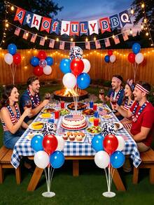 1 Set Kit de Soporte para Globos, Incluye Base Adhesiva y Accesorios para Globos, Componentes de Soporte de Globo Estable para Escritorio para Decoración de Fiesta de Cumpleaños, Poste de Globo con Copa para Fácil Ensamblaje DIY, Viene con Estante de Exhibición Transparente - Multicolor - Ver 7