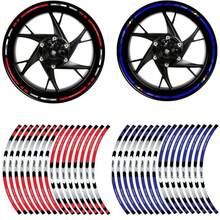 AD Car And Motorcycle Wheel Stickers, Customized Reflective Rim Decals, Universal Wheel Hub Decorative Strips - TZ-rainbow Wheel Stickers - View 1