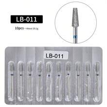 DeDryDS 10pcs Nail Drill Bit Set, Aluminum Foil Packaging, Detachable Diamond Drill Bits, Suitable For Nail Preparation, Manicure, Pedicure And Other Professional Nail Tools - Multicolor - View 13