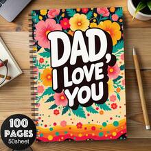 Father's Day Gift Spiral Notebook Journal, School Office Supplies, Personal Organizer, Planner, Perfect Gift For Men - E - View 1