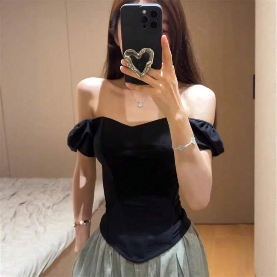 Women Tops - Black - View 1