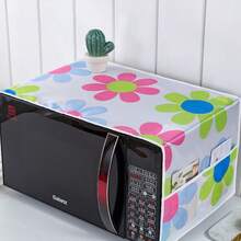 Funda antipolvo impermeable para refrigerador con bolsillos de almacenamiento laterales, protector para la parte superior del refrigerador, organizador de cocina - Ver 25