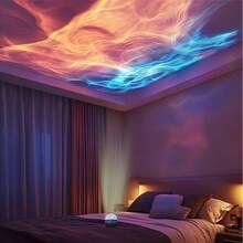 1PC Water Ripple Projection Lamp, LED Night Light, USB Powered With Remote Control And Multiple Color Adjustments, Perfect Gift For Birthday, Wedding, Halloween And Home Decor Room Decoration Night Light Atmosphere Lamp Bedroom Light - Multi-color light - View 10
