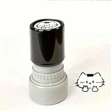 Cute Cartoon Cat Black Stamp For Journal Decoration, Handmade Collage Material For Scrapbooking, Stamp Pad. - A10 - View 9