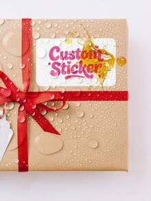 Pegatinas rectangulares personalizadas, Pedido, Logotipo, Etiquetas de envío, Negocios, Personalizado, Etiquetas, Fiesta/Cumpleaños, Regalo, Pegatinas del Día de la Independencia - Multicolor - Ver 3