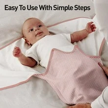 2 Packs Baby Swaddle Sleep Sacks, Infant 0-3 Months, 100% Cotton Soft & Snug Adjustable Wrap Nursery Swaddling Blankets - Baby Swaddle - View 8