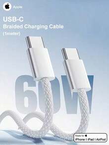Kabel pengisi daya USB-C Apple (1 meter) Kabel pengisi daya asli Apple Kabel pengisi daya asli ponsel Apple - Putih - View 2